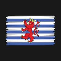 Luxembourg drapeau vecteur illustration