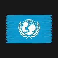 unicef drapeau vecteur illustration