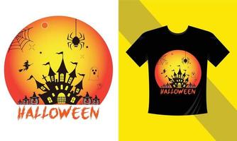 Nouveau Halloween T-shirt conception vecteur