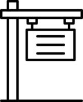 icône de vecteur de panneau