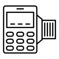 icône de vecteur de terminal pos