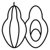 icône de vecteur de papaye
