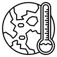 icône de vecteur de réchauffement climatique