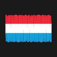 vecteur de drapeau luxembourgeois