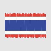 vecteur de drapeau de la thaïlande