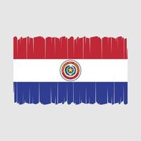 vecteur de drapeau paraguay