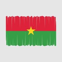 vecteur de drapeau du burkina faso