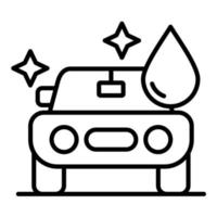 icône de vecteur de lavage de voiture