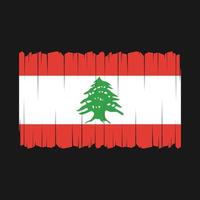 vecteur de drapeau du liban