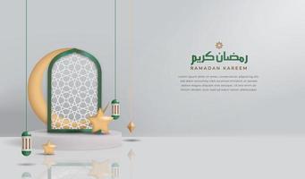 Ramadan kareem 3d Contexte vecteur