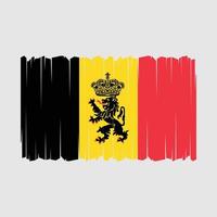 vecteur de drapeau belge