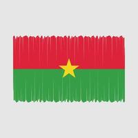 vecteur de drapeau du burkina faso