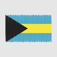 vecteur de drapeau des Bahamas