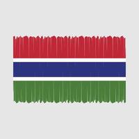 vecteur de drapeau de gambie