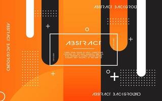 moderne abstrait Orange Contexte bannière conception. géométrique élément conception avec cercle et ligne décoration vecteur