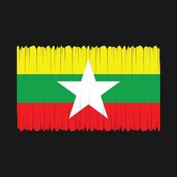 vecteur de drapeau du Myanmar