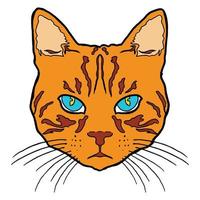 chat visage vecteur image des illustrations