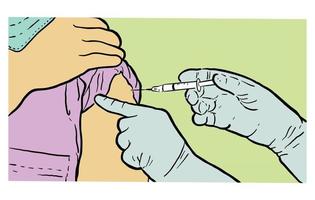 vaccin injection vecteur image des illustrations