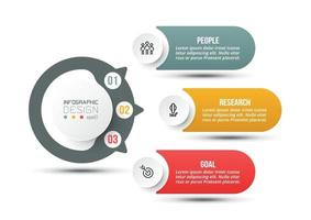 modèle d & # 39; infographie de diagramme commercial ou marketing. vecteur