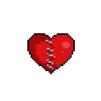 réparé l'amour dans pixel art style vecteur