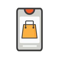 illustration de l'emplacement. loacation avec icône de sac de magasinage. peut utiliser pour, élément de conception d'icône, interface utilisateur, web, application mobile. vecteur