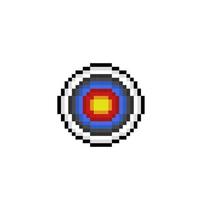 cible cercle dans pixel art style vecteur