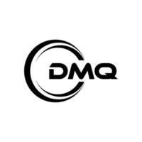 dmq lettre logo conception dans illustration. vecteur logo, calligraphie dessins pour logo, affiche, invitation, etc.