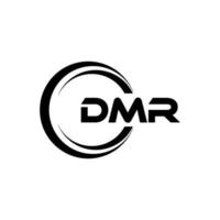 DMR lettre logo conception dans illustration. vecteur logo, calligraphie dessins pour logo, affiche, invitation, etc.