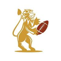 lion rugby sport design symbole illustration isolé vecteur
