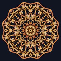 éléments décoratifs motif d'ornement de luxe conception de mandala dégradé vecteur