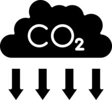 style d'icône d'extraction de co2 vecteur