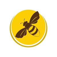 icône de conception d'illustrations de logo d'abeille vecteur