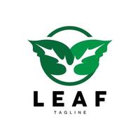 vert feuille logo, écologie Naturel plante vecteur, la nature conception, illustration modèle icône vecteur