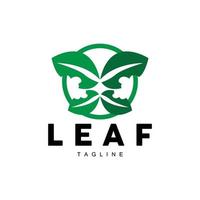 vert feuille logo, écologie Naturel plante vecteur, la nature conception, illustration modèle icône vecteur