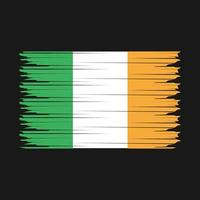 illustration du drapeau irlandais vecteur