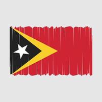 vecteur de drapeau du timor oriental