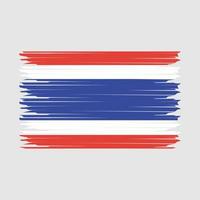 Thaïlande drapeau illustration vecteur