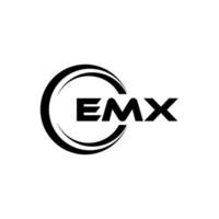 emx lettre logo conception dans illustration. vecteur logo, calligraphie dessins pour logo, affiche, invitation, etc.