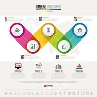 modèle de conception infographie chronologie vecteur