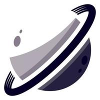 planète Saturne logo. vecteur art illustration