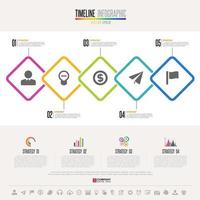 modèle de conception infographie chronologie vecteur