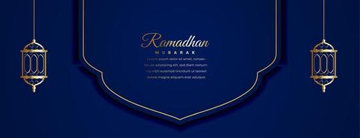Ramadan kareem saint Festival mois bannière vecteur