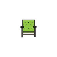 chaise icône vecteur conception