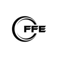 ff lettre logo conception dans illustration. vecteur logo, calligraphie dessins pour logo, affiche, invitation, etc.