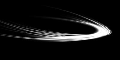la magie spirale avec scintille. blanc lumière effet. briller particules avec lignes. tourbillon effet. vecteur