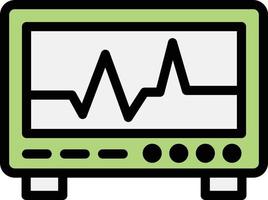 illustration de conception d'icône de vecteur de moniteur ecg