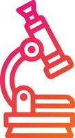 illustration de conception d'icône de vecteur de microscope