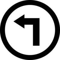 illustration de conception d'icône de vecteur de voie gauche