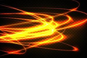 d'or embrasé brillant spirale lignes effet vecteur Contexte. eps10. abstrait lumière la vitesse mouvement effet. brillant ondulé piste. lumière peinture. lumière Piste