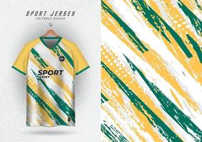 Contexte pour des sports Jersey football Jersey fonctionnement Jersey courses Jersey modèle Jaune vert vecteur